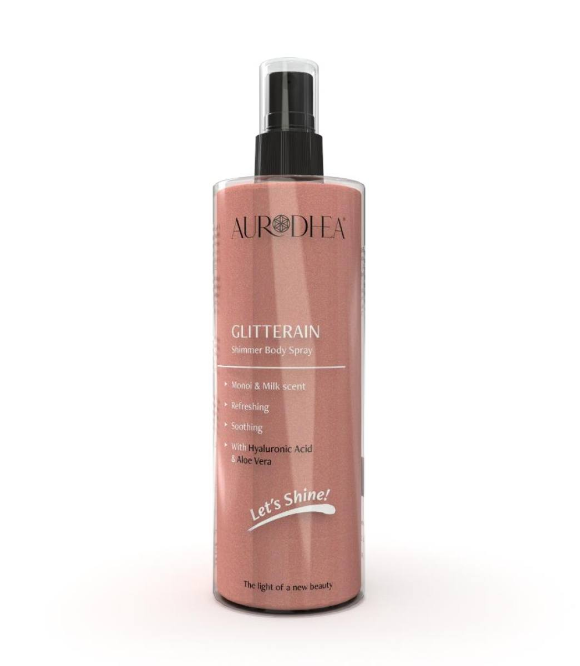 GLITTERAIN - Golden Shimmer Body Spray (Parfum de monoï et de lait) - 150 ml