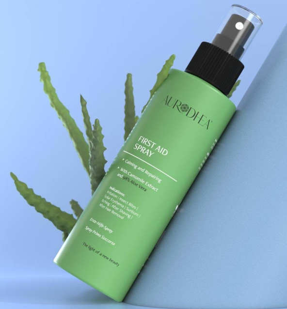 Spray de premiers secours avec de 98% Aloe Vera - 150 ml